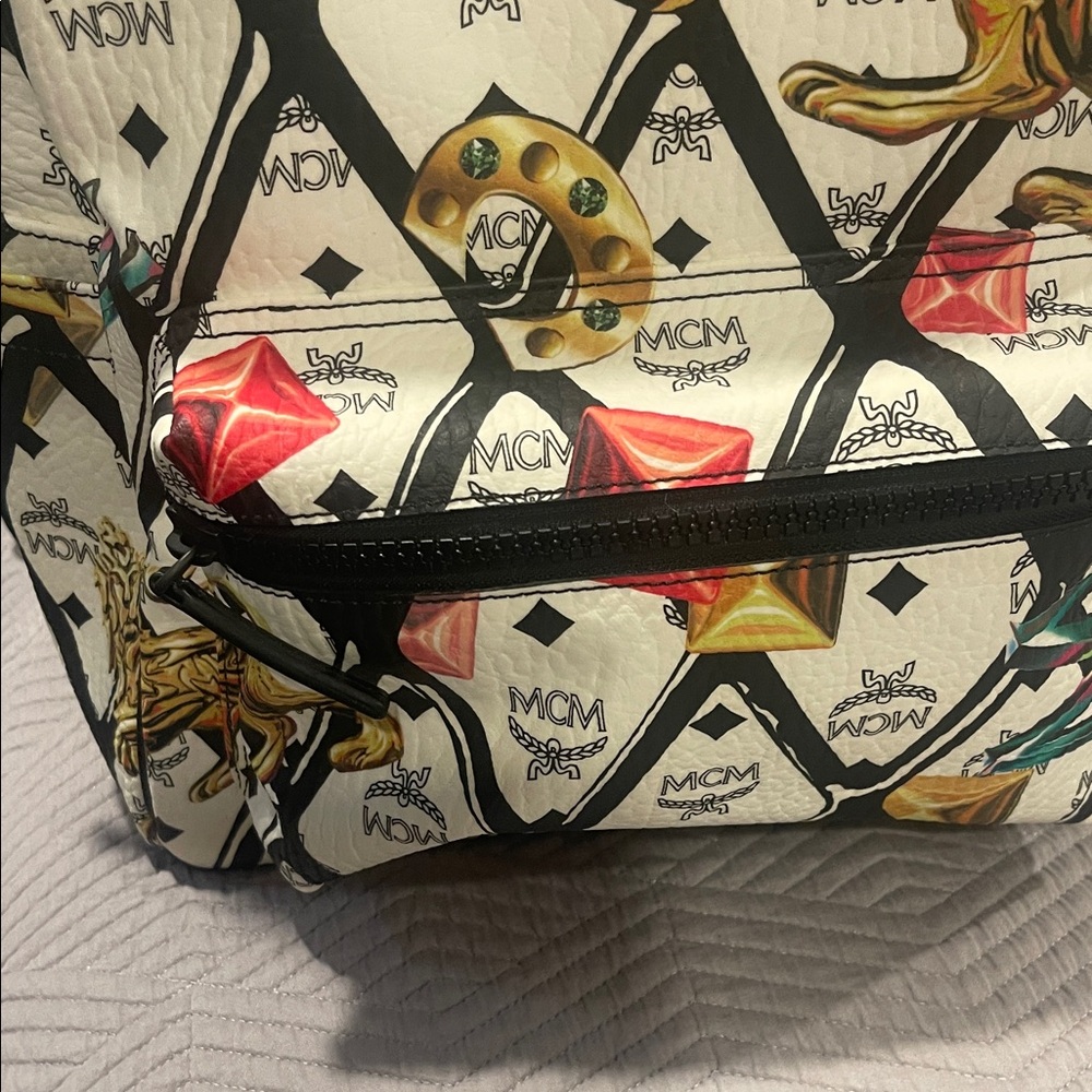 Mcm Multicolor Graphic Backpack - image 5